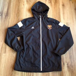 ADIDAS Windbreaker Jacket w/ Hood Black Large Men’s